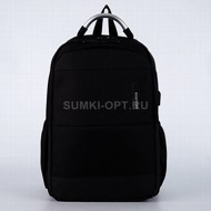 Рюкзак Ecotope black текстиль ноут р/ч