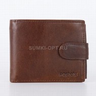 Кошелек Poshete d.brown кожа муж_Y